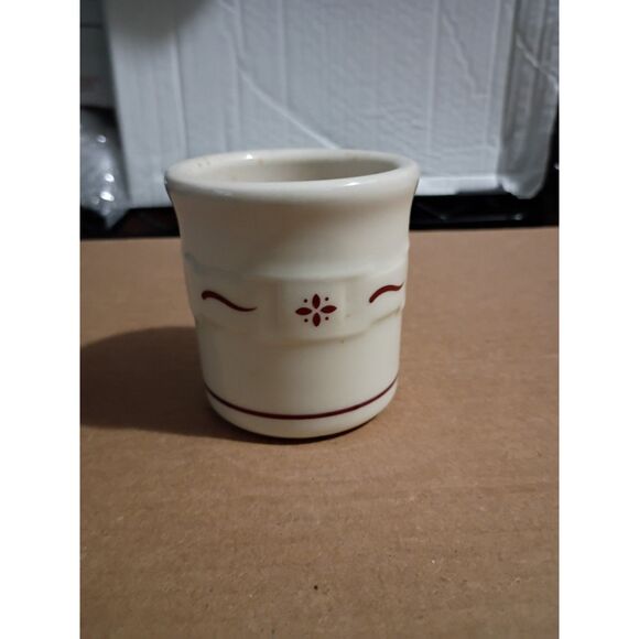 3" Longaberger Pottery Woven Traditions Red Crock - Picture 3 of 4